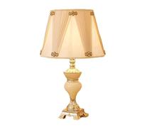 Lampes de Table,De Table Luxueusede Chevet Américaine En Jade Chevet Moderne Interrupteur À Bouton-Poussoirde Bureau Faite À La Mainde Bureau Facile À Utiliser Fabriquée En Chine/Beige/38 Cm * 65 Cm