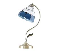 Lampes de Table,De Table Rétrode Table En Ferde Bureau En Verre de Luxede Chevet Traditionnellede Bureau de Style Méditerranéende Chevet E27 Facile À Utiliser Fabriquée En Chine/A/H42*D16,5Cm