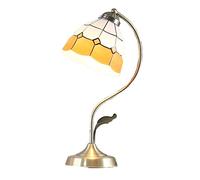 Lampes de Table,De Table Rétrode Table En Ferde Bureau En Verre de Luxede Chevet Traditionnellede Bureau de Style Méditerranéende Chevet E27 Facile À Utiliser Fabriquée En Chine/B/H42*D16,5Cm