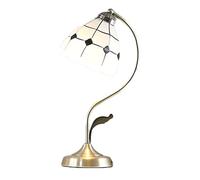 Lampes de Table,De Table Rétrode Table En Ferde Bureau En Verre de Luxede Chevet Traditionnellede Bureau de Style Méditerranéende Chevet E27 Facile À Utiliser Fabriquée En Chine/C/H42*D16,5Cm