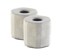 Lampes de table - LUNARTEC - Pack de 2 - 40W - Béton - Gris - Design contemporain