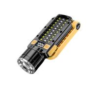 Lampes de travail rechargeables à LED, lampe de poche magnétique pliable,Lampe de poche pliante pour mécanicien d'inspection | Lampe de travail LED polyvalente avec lampe d'avertissement pour la répar