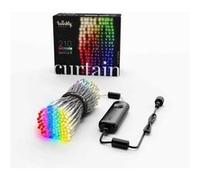 Twinkly Curtain 210 LED RGB+Blanc, Guirlande LED Extérieure et Intérieure, Lumières Smart RGB et Blanc, Compatible avec Alexa, Google Home, IP44, Contrôle App, Fil Transparent, 1.5m x 2.1m
