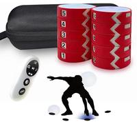 lampes d'entraînement, 9 modes avec télécommande, équipement d'agilité for tous les sports, entraînement de la coordination œil-main(10 Lights)