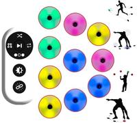 lampes d'entraînement, Kit d'entraînement Agile Response Speed, agilité et temps de réponse, télécommande multimode, for entraîneurs salles sport(10 Lights)