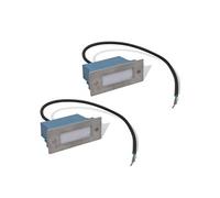 Lampes d'escalier encastrées à LED 44x111x56 mm