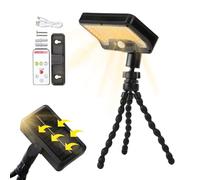 Lampes d'extérieur à détecteur de mouvement, lanterne 3 couleurs - 600 lm avec détecteur de mouvement, lampes solaires pour patio, camping-car, rue, balcon, tente, toit de voiture