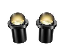 Lampes d'extérieur étanches à LED enterrées - Éclairage solaire de paysage pour jardins, allées et cours, économes en énergie et lampes de sol