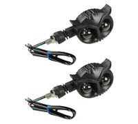 Lampes du signal du guidon - lampes de signal de style hibou, les lumières clignotantes à LED | Flashers à deux roues, balises de personnalisées pour motos, cycles de montagne, cycles de saleté