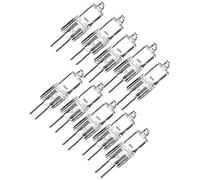 Lampes halogènes G4, 10 pcs 20w 12v lampes à incandescence halogènes, lampes à incandescence à capsule unique, laque transparente, blanc brillant, base à deux broches (g4) pour l'éclairage de la cuisi