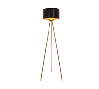 Lampes Hautes Debout Gold Trépied lampadaire avec Un Abat-Jour Noir élégant feu de Sol pour Les Chambres Salon Cuisine Lampe de Position