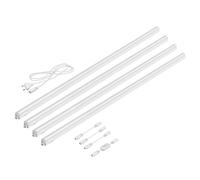 Lampes LED d'agencement Rigel 113cm avec interrupteur 1692lm chacune blanc 4pcs