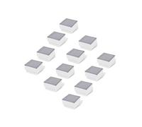 vidaXL Spot LED encastré de sol extérieur 12 pcs 100x100x68 mm