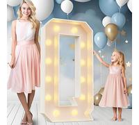 Lampes LED For Anniversaire De Mariage, 1,2 M, For Fête D'anniversaire, Panneau En Mousse Prédécoupé, Enseignes Lumineuses Numériques Au Néon, Décorations DIY(Q,120cm/4ft)