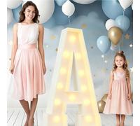 Lampes LED For Anniversaire De Mariage, 1,2 M, For Fête D'anniversaire, Panneau En Mousse Prédécoupé, Enseignes Lumineuses Numériques Au Néon, Décorations DIY(A,120cm/4ft)