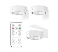 Lampes LED Magnétiques For Tableau, Éclairage D'affichage Artistique, Projecteur Magnétique À Intensité Variable, De Peinture Sans Fil Avec Télécommande Facile à installer(WHITE,3 color)