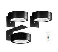 Lampes LED Magnétiques For Tableau, Éclairage D'affichage Artistique, Projecteur Magnétique À Intensité Variable, De Peinture Sans Fil Avec Télécommande Facile à installer(Black,13 color rgb)