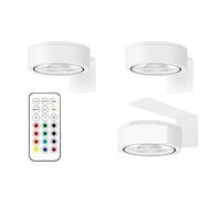 Lampes LED Magnétiques For Tableau, Éclairage D'affichage Artistique, Projecteur Magnétique À Intensité Variable, De Peinture Sans Fil Avec Télécommande Facile à installer(WHITE,13 color rgb)