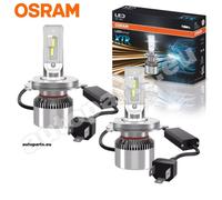 Lampes LED Osram H4 64193DWXTR 2 PZ Pour Phare Auto Lumière Blanche 6000K
