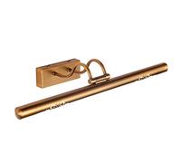 Lampes LED pour miroir de salle de bain, lumière de miroir de maquillage vintage avec tête de lampe pivotante à 180°, applique murale bronze résistant à l'humidité pour armoire de salle de bain miroir