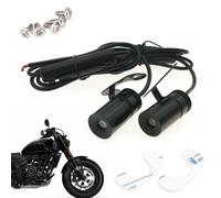 Lampes LED pour moto,Lampes de projecteur LED pour moto Lumière de | 2 pièces Lampe Led de Projection d'aile de tapis, lumière de courtoisie pour les amateur Blanc