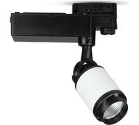 Lampes LED sur rail - noir et blanc sur rail - IP20 - noir+blanc - 10 Watt - 800 Lumen - 6000K - 5 ans