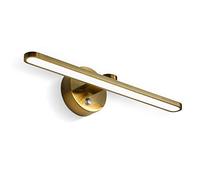 Lampes Miroir Salle de Bain avec Interrupteur, Lumière Avant Miroir LED Bronze avec 3 Températures de Couleur, Abat-jour Acrylique, Vintage Miroir Armoire Lampes pour Hôtel Restaurant, 50 cm 14W