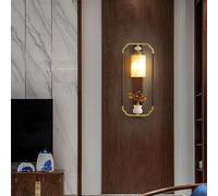 Lampes murales de luxe en laiton de style chinois - Éclairage LED contemporain pour salon, chambre à coucher, bureau, salon de thé, hôtel, villa et couloir - Design créatif (Style 11)