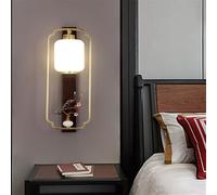 Lampes murales de luxe en laiton de style chinois - Éclairage LED contemporain pour salon, chambre à coucher, bureau, salon de thé, hôtel, villa et couloir - Design créatif (Style 3)