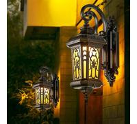 Lampes murales d'extérieur LED étanches de luxe - Lumière de jardin européenne moderne pour balcon, couloir, cour, villa portail - 1 pièce F H 68 cm