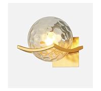 Lampes murales intérieures approchons lampe murale nordique avec verre à verre martelé globe mural LED Light Mid-Century Bathroom Vanity Mirror Headlight for Home Living Dining Bedroom Glass Glass