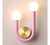 Lampes murales matériel Moderne Source lumière à Double tête appliqués muraux créatifs de Couleur pour Les vêtements d'entrée Corridor Stairs Background Wall (Style 1)