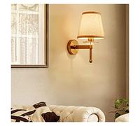 Lampes murales modernes , Applique murale moderne, applique murale, lampe V-intage Lampes de décoration rétro rurales et ampoule de chambre Couloir du couloir Applique murale à couverture en tissu sim