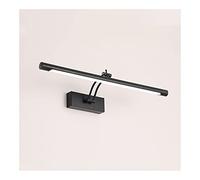 Lampes murales modernes , Moderne LED salle de bain applique étanche en acier inoxydable L40Indoor miroir applique vanité appliques murales luminaire avec interrupteur ( Color : Noir , Size : Cool Whi