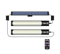 Lampes Murales Solaires Extérieures,Lampe Solaire Intelligente 3 Modes avec Capteur et Télécommande,Applique Murale Éclairage Puissant | pour Allée Clôture Patio Porche Jardin Cour