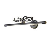 Lampes Noires pour Miroir de Salle de Bain, éclairage Avant de Miroir LED Vintage avec tête de Lampe pivotante, Blanc Neutre 4000 K, lumières d'armoire de Miroir rétro en Laiton pour hôtel
