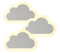 Lampes Nuage pour Chambre d'enfant | Applique Murale en métal Blanc avec Abat-Jour en Acrylique, Style Dessin animé Moderne veilleuse de Chevet, 16W 3000K, pour Chambre de garçon et Fille