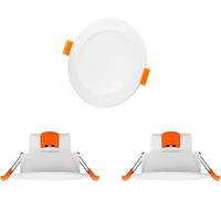 Lampes Plafonnier LED Spot a Encastrer LED 8W Plafond Extra Plat IP44 Blanc Chaud ou Froid Reglable avant Installation Pas Dimmable