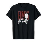 Lampes rétro Elvis Presley T-Shirt, Homme, Noir, M