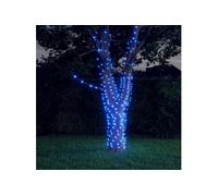 vidaXL Lampes solaires 2 pcs 2x200 LED Bleu Intérieur Extérieur