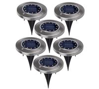 Lampes solaires à LED 6 ou 12 quantites éclairage jardin chemin marque Maclean.