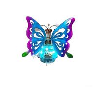 Lampes solaires à suspendre en forme de papillon, lanternes de jardin en métal étanches avec design abstrait, IP44, décoration extérieure pour terrasse, cour, allée, veilleuse chaude