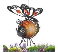 Lampes Solaires Abeille Mignonne Décoration de Jardin Métallique Résistante