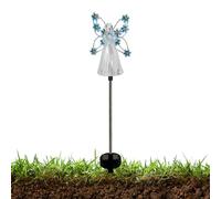 Lampes Solaires Angel pour Cimetière | 7 Ampoules LED solaires sur Piquet de Jardin extérieur décoratif,Lumières solaires extérieures de Jardin de fées, décorations de Tombe pour Le cimetière