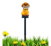 Lampes solaires au sol, lampe LED à énergie solaire pour chien avec sculpture d'os, lumières solaires d'animaux pour allée, cour, pelouse, jardin, cadeaux pour amoureux des chiens Keloc