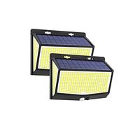 Lampes solaires avec capteur de mouvement, 3 Modes, étanches Ip65, lampadaires d'extérieur pour cour