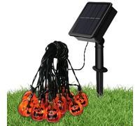 Lampes solaires Citrouille d'extérieur, Lampes solaires Citrouille pour l'extérieur - Guirlandes Lumineuses à LED en Forme de | Lumières LED imperméables de Jardin de d'halloween