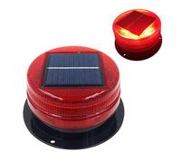 Lampes solaires clignotantes d'urgence LED sans fil avec base magnétique pour voiture, camion, rouge