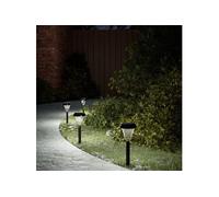 vidaXL Lampes solaires d'allées et piquets de sol 12 pcs blanc – 4008190