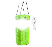 Lampes solaires de camping - Lanterne rechargeable - Lampe de poche LED - Kit de survie étanche et rechargeable - Kit de survie pour l'intérieur et l'extérieur - Pour le camping - Survie ouragans